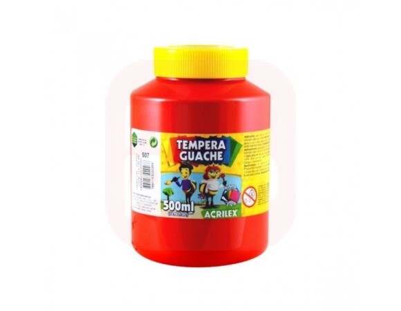 Tinta Guache 500ml Vermelho Fogo - Acrilex