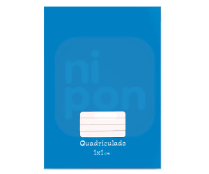 Caderno Quadriculado 1x1 48Fls - AZUL