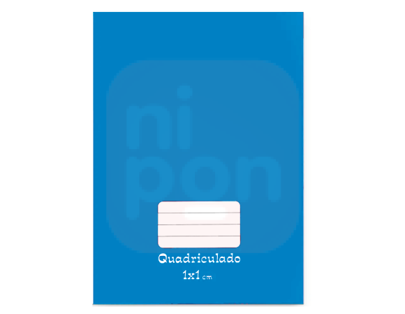 Caderno Quadriculado 1x1 48Fls - AZUL