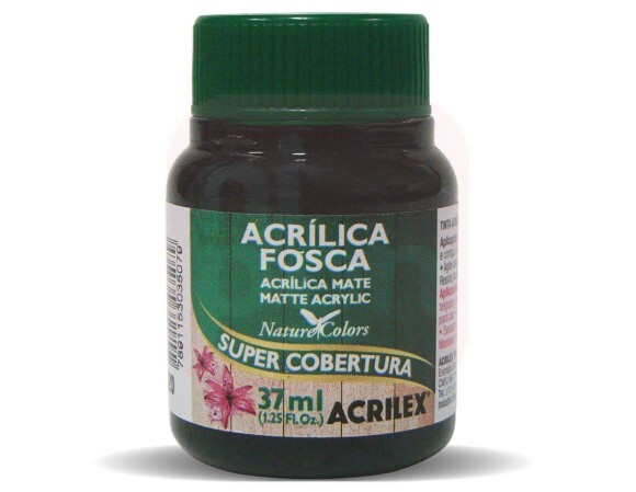 Tinta Acrilica Fosca 37ml Preto 520 - Acrilex