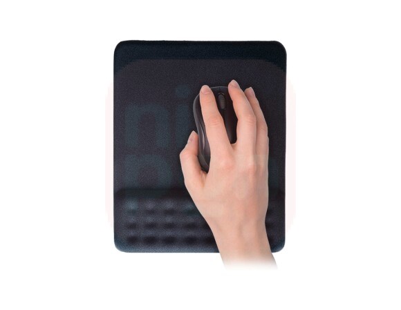 Mouse Pad Dot com Apoio de Pulso Gel Preto Multilaser - AC365