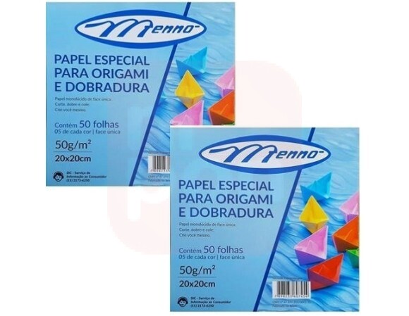 Papel dobradura origami 20x20