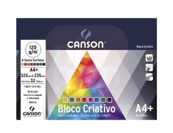 BLOCO A4 CRIATIVO CARDS 120G 32 FLS