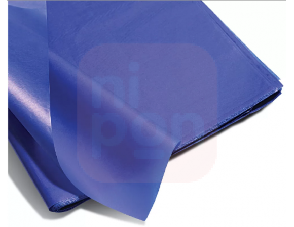 Papel Seda Liso Azul Escuro