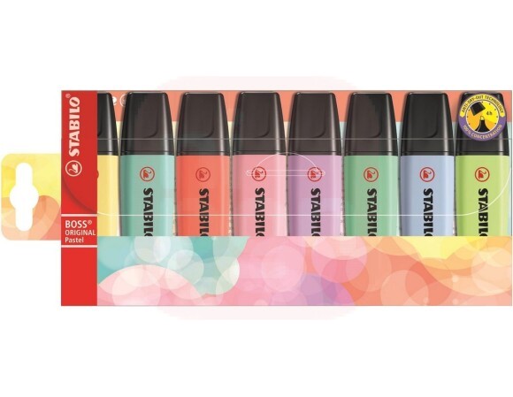 Marca Texto Stabilo Boss Original Pastel 8 Cores